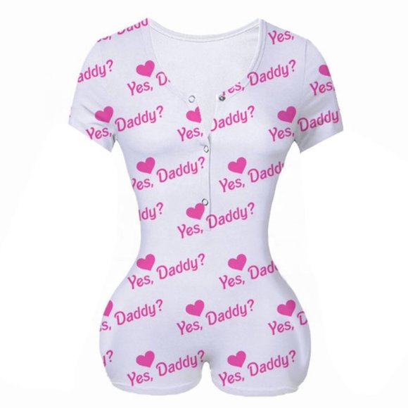 Short Sleeve "Yes Daddy" Onesie - Picture 1 of 1